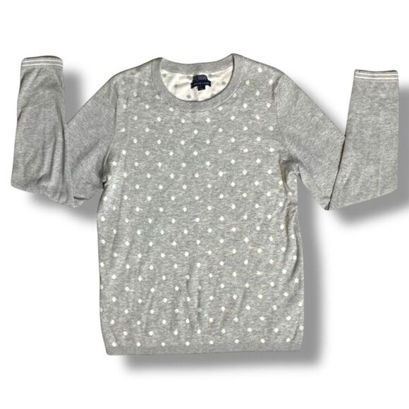 Tommy Hilfiger Sweater Women’s Medium Size M Gray Cotton‎ Crewneck Pullover - Picture 1 of 6